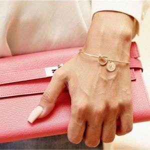Cute Love Knot Letter Charm Bracelet